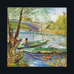 Van Gogh - Fishing in the Spring Magnet<br><div class="desc">Van Gogh - Fishing in the Spring art magnet.</div>