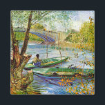 Van Gogh - Fishing in the Spring Magnet<br><div class="desc">Van Gogh - Fishing in the Spring art magnet.</div>