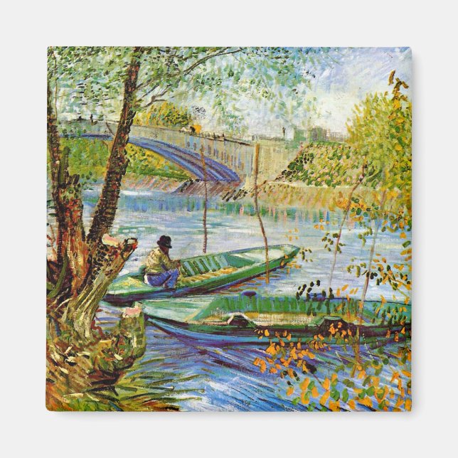 Van Gogh - Fishing in the Spring Magnet (Front)
