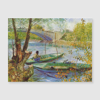 Van Gogh Fishing in the Spring Magnetic Card