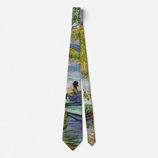 Van Gogh Fishing in the Spring, Pont de Clichy Tie (Front)