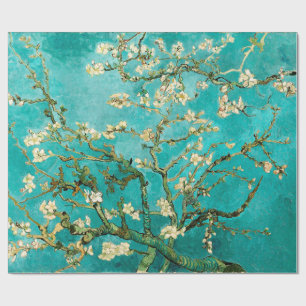 Van Gogh Floral Almond Tree Wrapping Paper