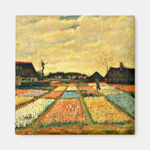 Van Gogh - Flower Beds in Holland Magnet