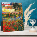 Van Gogh - Flower Garden Plaque<br><div class="desc">Vincent van Gogh's famous painting,  Flower Garden.</div>