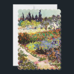 Van Gogh Flowering Garden At Arles Floral Fine Art<br><div class="desc">Vincent Van Gogh Flowering Garden At Arles With Path Fine Art Vincent Willem van Gogh was a Post-Impressionist painter whose work had a far-reaching influence on 20th-century art. His output includes portraits, self portraits, landscapes and still lifes of cypresses, flower fields, trees in bloom, gardens, wheat fields and flowers. Between...</div>