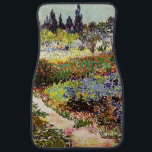 Van Gogh Flowering Garden At Arles Floral Fine Art Car Mat<br><div class="desc">Vincent Van Gogh Flowering Garden At Arles With Path Fine Art Vincent Willem van Gogh was a Post-Impressionist painter whose work had a far-reaching influence on 20th-century art. His output includes portraits, self portraits, landscapes and still lifes of cypresses, flower fields, trees in bloom, gardens, wheat fields and flowers. Between...</div>