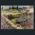 Van Gogh Flowering Garden At Arles Floral Fine Art Cutting Board<br><div class="desc">Vincent Van Gogh Flowering Garden At Arles With Path Fine Art Vincent Willem van Gogh was a Post-Impressionist painter whose work had a far-reaching influence on 20th-century art. His output includes portraits, self portraits, landscapes and still lifes of cypresses, flower fields, trees in bloom, gardens, wheat fields and flowers. Between...</div>