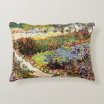 Van Gogh Flowering Garden At Arles Floral Fine Art Decorative Cushion<br><div class="desc">Vincent Van Gogh Flowering Garden At Arles With Path Fine Art Vincent Willem van Gogh was a Post-Impressionist painter whose work had a far-reaching influence on 20th-century art. His output includes portraits, self portraits, landscapes and still lifes of cypresses, flower fields, trees in bloom, gardens, wheat fields and flowers. Between...</div>