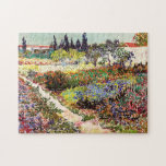 Van Gogh Flowering Garden At Arles Floral Fine Art Jigsaw Puzzle<br><div class="desc">Vincent Van Gogh Flowering Garden At Arles With Path Fine Art Vincent Willem van Gogh was a Post-Impressionist painter whose work had a far-reaching influence on 20th-century art. His output includes portraits, self portraits, landscapes and still lifes of cypresses, flower fields, trees in bloom, gardens, wheat fields and flowers. Between...</div>