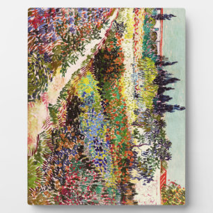 Van Gogh Flowering Garden At Arles Floral Fine Art Plaque