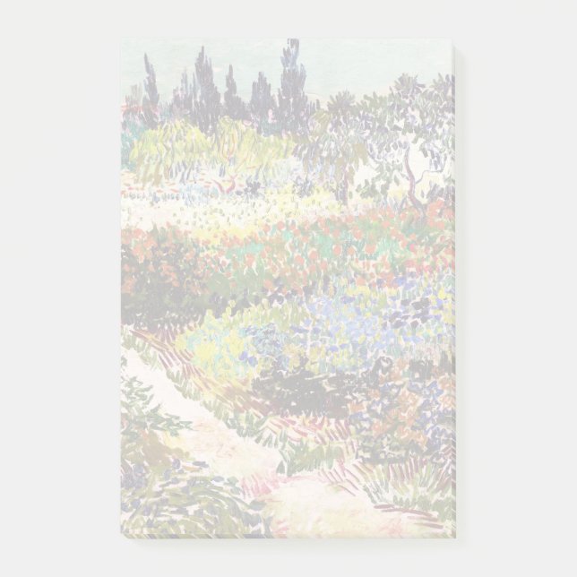 Van Gogh Flowering Garden At Arles Floral Fine Art Post-it Notes (Front)
