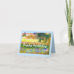 VAN GOGH "Flowering Garden with Path " Birthday Card