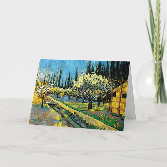 van gogh - Flowering Orchard, Card (Front)