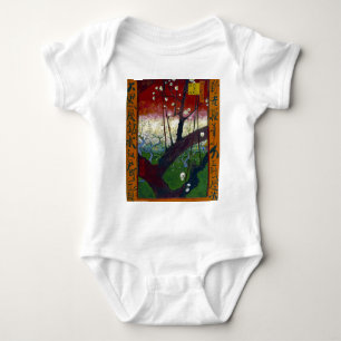 van Gogh Flowering Plum Orchard near Hiroshige Baby Bodysuit