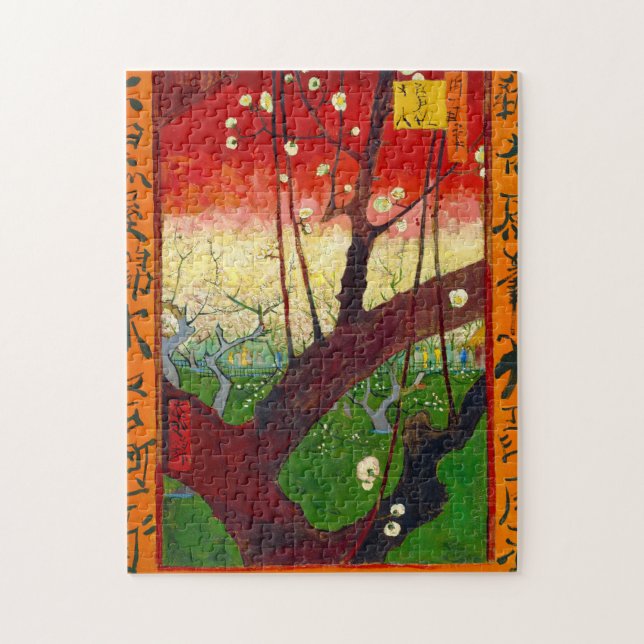 Van Gogh Flowering Plum Tree after Hiroshige Jigsaw Puzzle (Vertical)