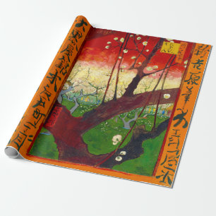 Van Gogh Flowering Plum Tree after Hiroshige Wrapping Paper