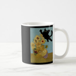 Van Gogh Flowers Cat Sunflowers  Coffee Mug
