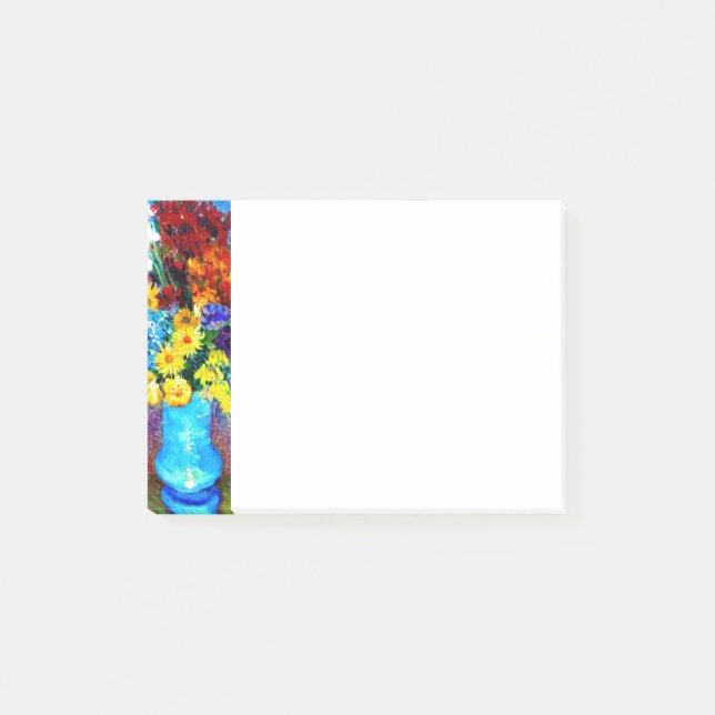 Van Gogh Flowers in a Blue Vase Post-it Notes (Front)