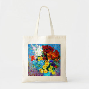 Van Gogh Flowers in a Blue Vase Tote Bag