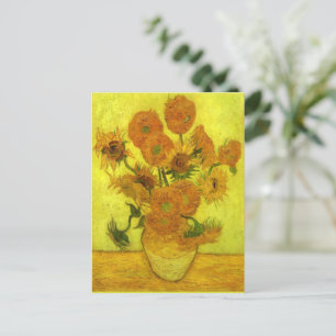 Van Gogh - Fourteen Sunflowers, Postcard