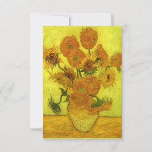 Van Gogh - Fourteen Sunflowers, Thank You Card