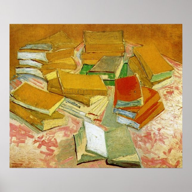 Van Gogh French Novels Still Life (F358) Poster (Front)