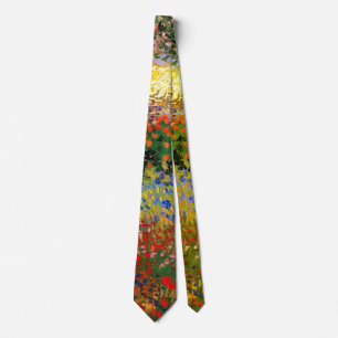Van Gogh - Garden at Arles (aka Flowering Garden) Tie