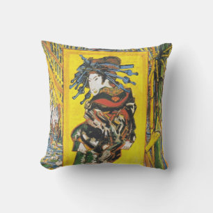 Van Gogh Geisha Outdoor Cushion