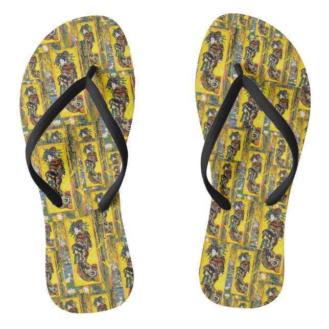 Van Gogh Geisha Thongs (Footbed)