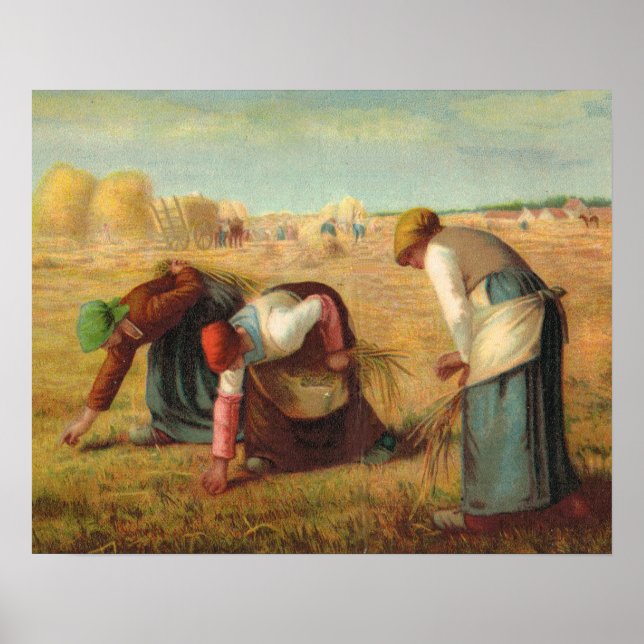 Van Gogh, Gleaners in the fields Poster (Front)