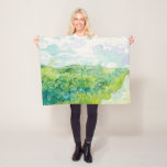 Van Gogh. Green Wheat Fields Auvers. Impressionism Fleece Blanket<br><div class="desc">Van Gogh "Green Wheat Fields,  Auvers" fleece blanket.</div>