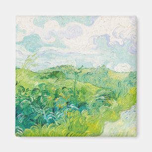 Van Gogh. Green Wheat Fields Auvers. Impressionism Magnet