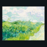Van Gogh. Green Wheat Fields Auvers. Impressionism Poster<br><div class="desc">Van Gogh "Green Wheat Fields,  Auvers" poster.</div>
