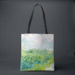 Van Gogh Green Wheat Fields Auvers. Impressionism Tote Bag<br><div class="desc">Van Gogh "Green Wheat Fields,  Auvers" tote bag. Impressionism art.</div>
