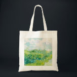 Van Gogh. Green Wheat Fields Auvers. Impressionism Tote Bag<br><div class="desc">Van Gogh "Green Wheat Fields,  Auvers" tote bag.</div>