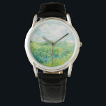 Van Gogh. Green Wheat Fields Auvers. Impressionism Watch<br><div class="desc">Van Gogh "Green Wheat Fields,  Auvers" watch.</div>