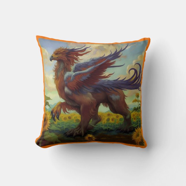 Van Gogh Griffin Night And Day Cushion (Front)