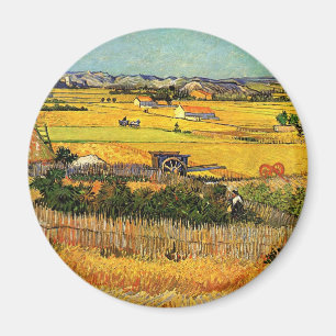 Van Gogh: Harvest at La Crau with Montmajour Magnet