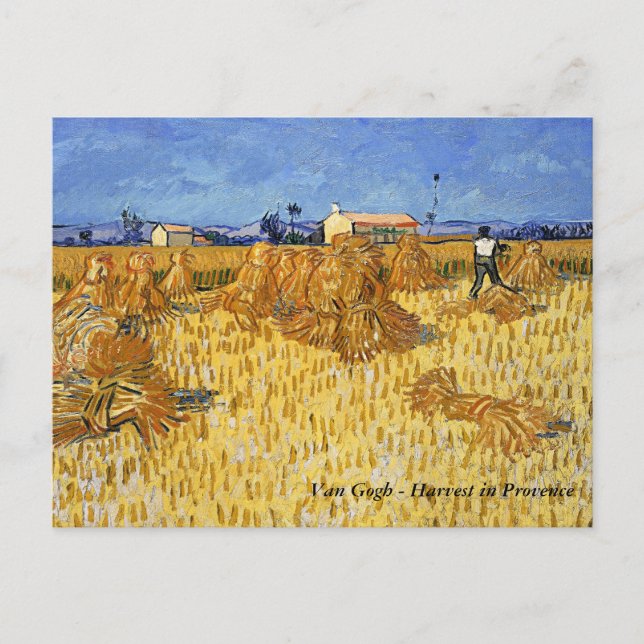 Van Gogh - Harvest in Provence Postcard (Front)