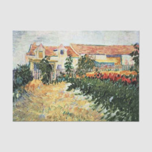 Van Gogh - House with Sunflowers Tissue Paper