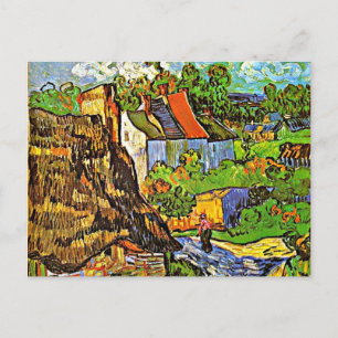 Van Gogh - Houses in Auvers - 2 Postcard