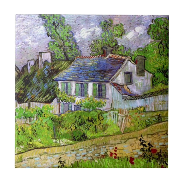 Van Gogh - Houses in Auvers Tile (Front)