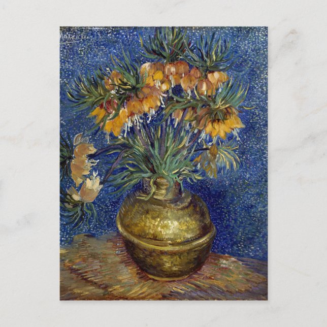 van Gogh Imperial Fritillaries in a Copper Vase Postcard (Front)