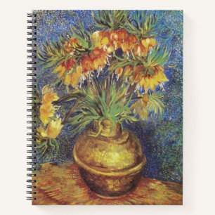 Van Gogh Imperial Fritillaries in Copper Vase Notebook