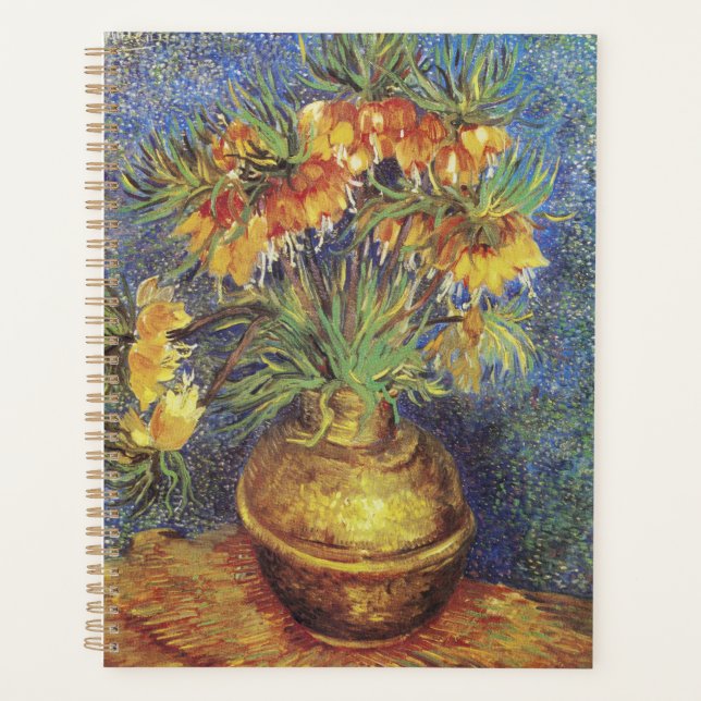 Van Gogh Imperial Fritillaries in Copper Vase Planner (Front)