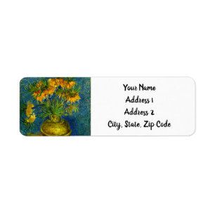 Van Gogh Imperial Fritillaries  Return Address Label