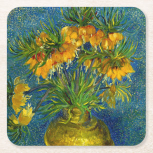 Van Gogh Imperial Fritillaries Square Paper Coaster