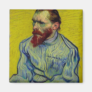 Van Gogh in Open Straitjacket - Yellow Magnet