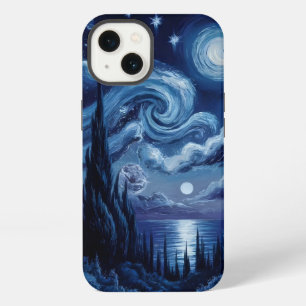 Van Gogh Inspired: Starry Night Ocean Edition iPhone 13 Case