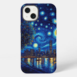 Van Gogh Inspired: Starry Night Ocean Edition iPhone 13 Case